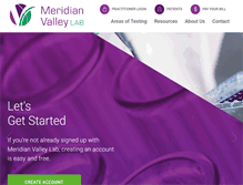 Tablet Screenshot of meridianvalleylab.com